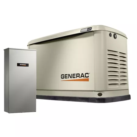 Generac Guardian 22 000 Watt (LP)/19 500 Watt (GN) Whole Home Dual Fuel Standby Generator with 200 Amp Transfer Switch Wi-Fi Whole House Generators