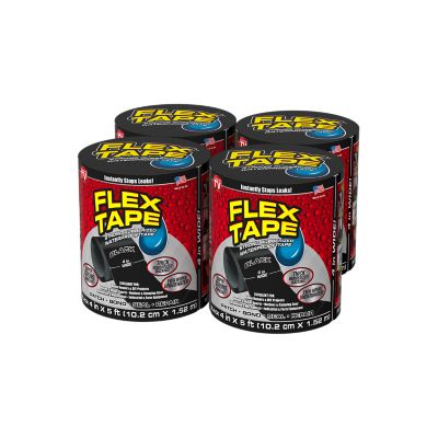 Flex Seal 4 in. x 5 ft. Flex Tape, Black
