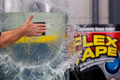 Image showing  4 in. x 5 ft. Flex Tape, Black