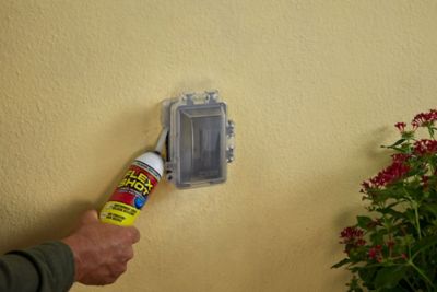 Image showing  8 oz. Flex Shot Clear Thick Rubber Adhesive Caulking Sealant, 4-Pack