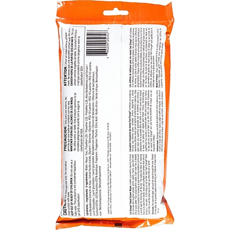 Fast Orange Hand Cleaner Wipes - (8) 25 Wipes per Pack - UnoClean