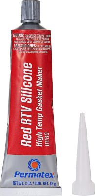 Image showing 5 th Permatex High-Temperature RTV Silicone Gasket Maker, 3 oz.