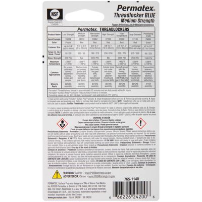 Image showing  Medium-Strength Threadlocker Blue, 6 mL