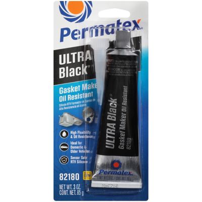 Permatex Ultra Black Maximum Oil Resistance RTV Silicone Gasket Maker, 3.35 oz.