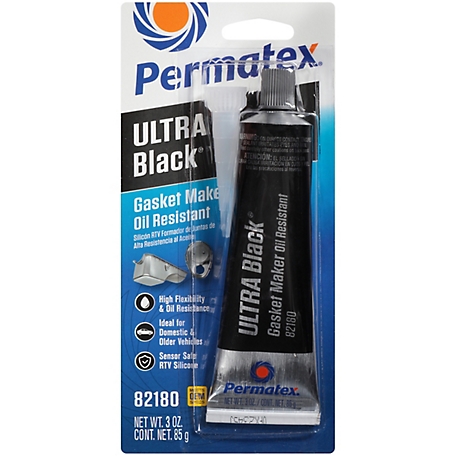 Permatex Ultra Black Maximum Oil Resistance RTV Silicone Gasket Maker, 3.35 oz.
