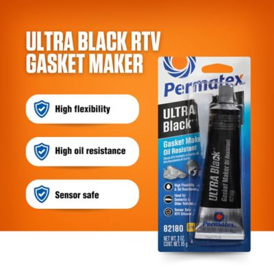 Image showing  Ultra Black Maximum Oil Resistance RTV Silicone Gasket Maker, 3 oz.
