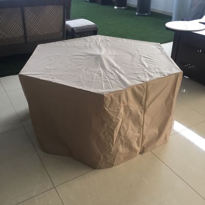 Image showing  Hiland Hexagon Heavy-Duty Waterproof Propane Fire Pit Cover