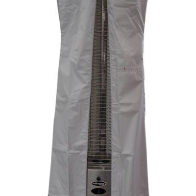 Image showing  Hiland Heavy-Duty Waterproof Triangle Glass Tube Patio Heater Cover, Silver