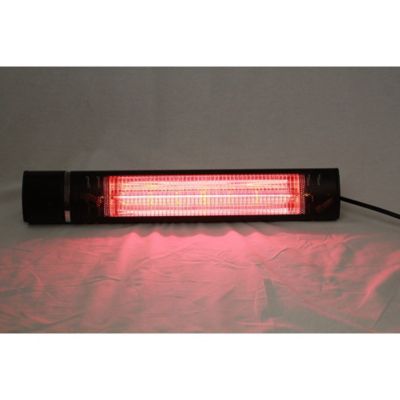 Image showing  5,100 BTU Wall-Mount Electric Patio Heater, Black