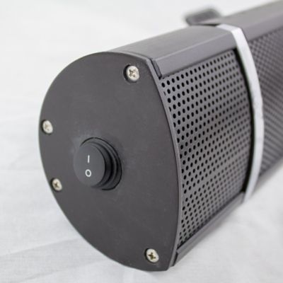 Image showing  5,100 BTU Wall-Mount Electric Patio Heater, Black