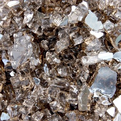 Image showing  Reflective Bronze Fire Pit Glass