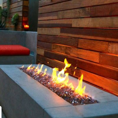 Image showing  Reflective Bronze Fire Pit Glass