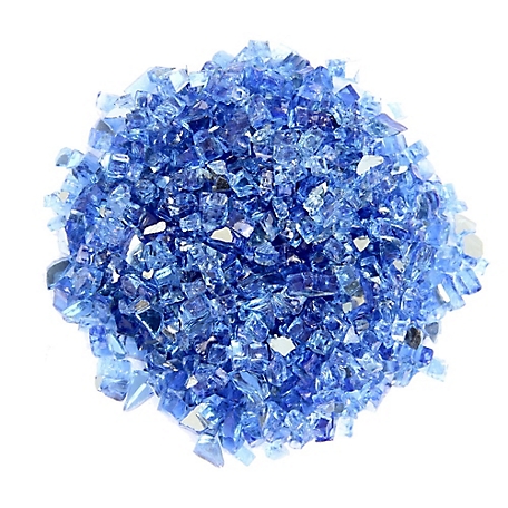 AZ Patio Heaters Reflective Cobalt Blue Fire Pit Glass