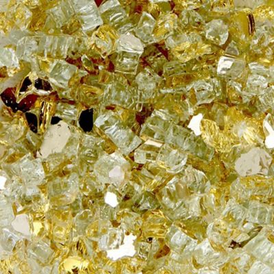 Image showing  Reflective Copper Fire Pit Glass