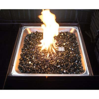 Image showing  Reflective Black Fire Pit Glass
