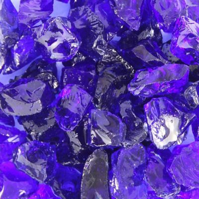 Image showing  Recycled Cobalt Blue Fire Pit Glass