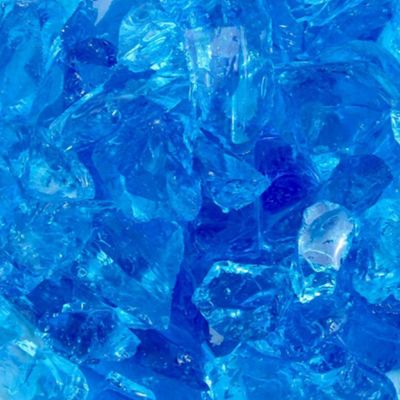 Image showing  Recycled Turquoise Fire Pit Glass