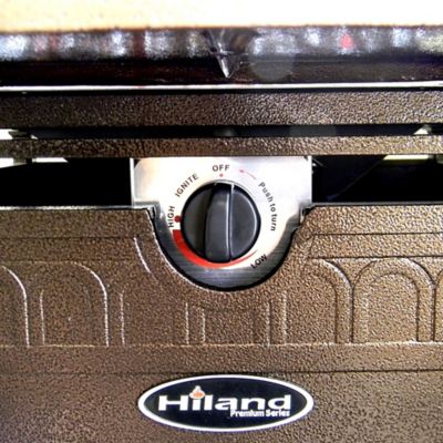 Image showing  Aluminum Outdoor Propane Fire Pit, Heats Up to 15 ft.