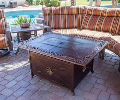 Image showing  Aluminum Outdoor Propane Fire Pit, Heats Up to 15 ft.