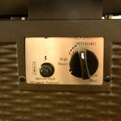 Image showing  Square Slate Fire Pit, Bronze, 50,000 BTU