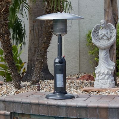 Image showing  Tabletop Propane Patio Heater, 15 sq. ft., 11,000 BTU, Hammered Silver