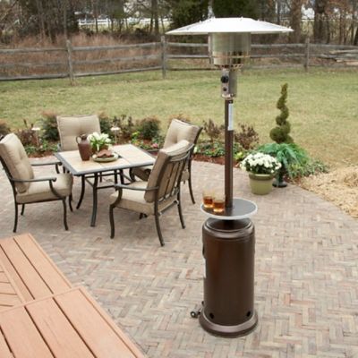 Image showing 7 th AZ Patio Heaters 48,000 BTU Tall Outdoor Patio Heater, Hammered Bronze