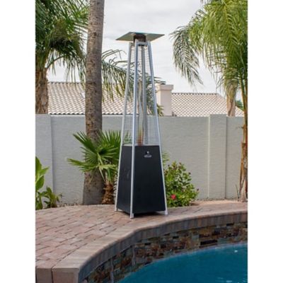Image showing  Glass-Tube Propane Patio Heater, 15 sq. ft., 41,000 BTU, Black