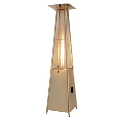Image showing  41,000 BTU Glass-Tube Patio Heater, Stainless Steel