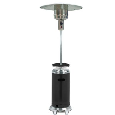 AZ Patio Heaters 48,000 BTU 2-Tone Outdoor Patio Heater, Stainless Steel/Black -  HLDS01-SSBLT