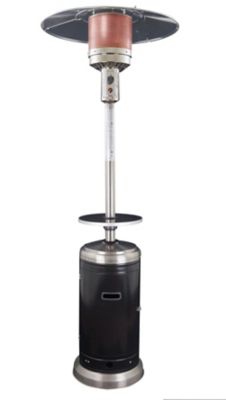 Image showing  48,000 BTU 2-Tone Outdoor Patio Heater, Stainless Steel/Black
