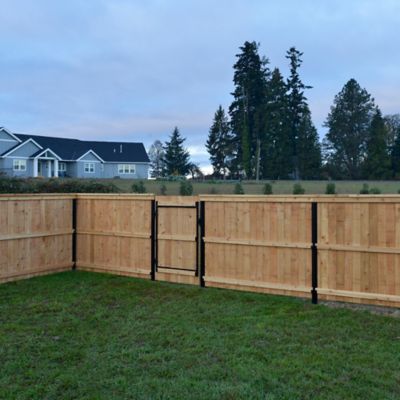 Image showing 5 th Adjust-A-Gate 60 in. x 36 in. - 60 in. 3 Rail Contractor Series Gate Kit