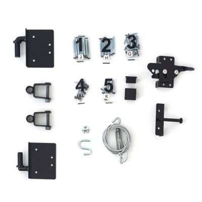 Image showing 6 th Adjust-A-Gate 60 in. x 36 in. - 60 in. 3 Rail Contractor Series Gate Kit