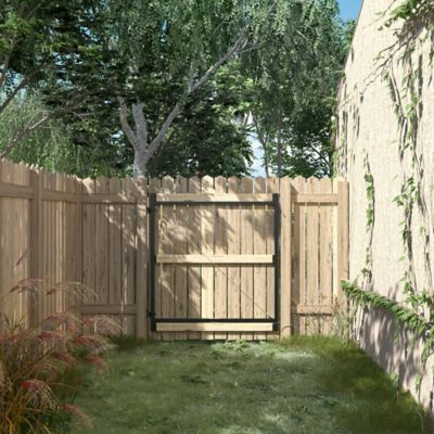 Image showing 8 th Adjust-A-Gate 60 in. x 60 in. - 96 in. 3 Rail Gate Kit-Contractor Series