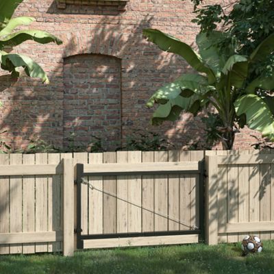 Image showing 8 th Adjust-A-Gate 34 in. x 60 in. - 96 in. 2 Rail Gate Kit, Front Gate Series