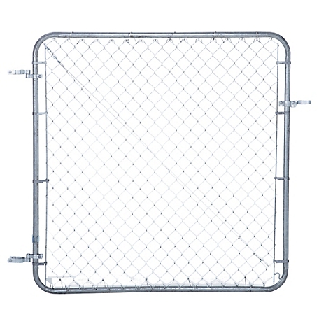 Fit-Right Adjustable Walk Gate Kit - Galvanized - 5 ft H x 26 in. to 72 in. W