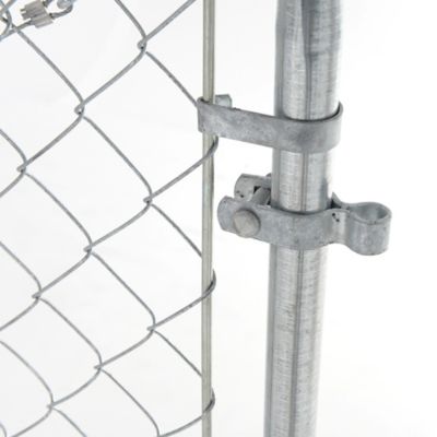 Image showing 7 th Fit-Right 6 x 5ft. Adjustable Walk Gate Kit, Galvanized, Adjusts 26in. to 72in.