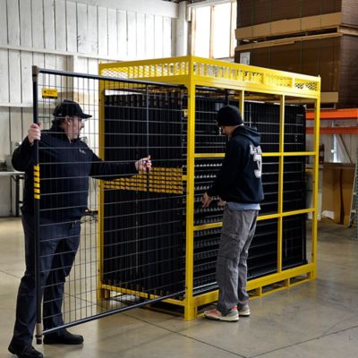 Image showing  7.5 ft. x 6 ft. Panel Kit, Black, 12 pk.