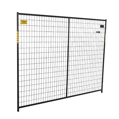 Perimeter Patrol 87 in. x 72 in. Welded Mesh Wire Panel, Black