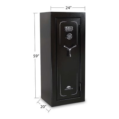 Image showing 8 th Sports Afield 24 Long Gun + 4 Handgun 10.12 cu. ft. Electronic Lock Preserve Gun Safe, Gloss
