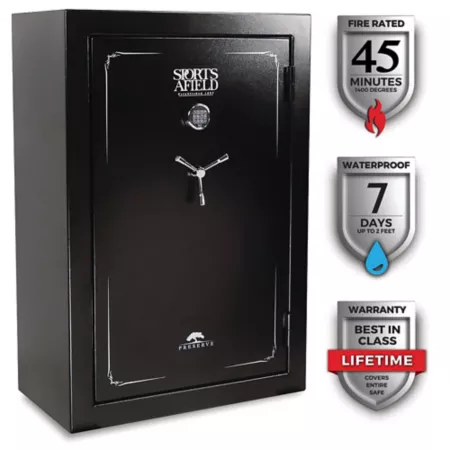 Sports Afield 40 Long Gun + 8 Handgun 19.98 cu Electronic Lock Gun Safe 45 min Fire rated glossy finish Gun Safes