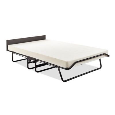 Jay-Be Visitor Contract Cot Folding Bed with Performance e-Fibre Mattress and Automatic Folding Legs