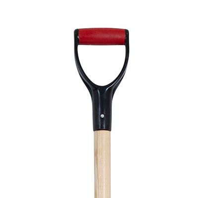 Image showing  7.33 in. Steel 4-Tine Forged Spading Fork with Power Step and Wood Handle