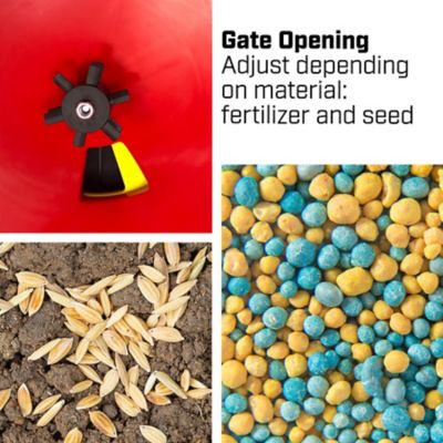 Image showing  150 lb. Capacity Poly Hopper Auto-Stop Tow-Behind Spreader