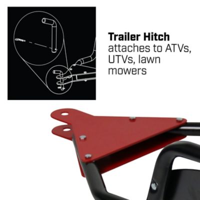 Image showing  150 lb. Capacity Poly Hopper Auto-Stop Tow-Behind Spreader