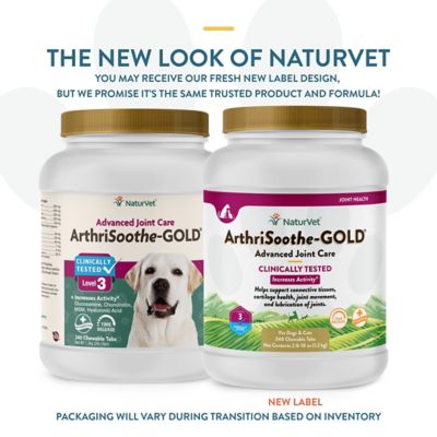Image showing  ArthriSoothe-GOLD Level-3 Advanced Care Chewable Hip and Joint Supplement Tablets for Dogs, 5g, 240 ct.