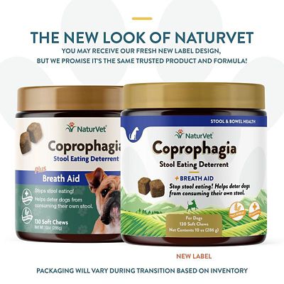 Image showing  Coprophagia Stool Eating Deterrent Plus Breath Aid Time-Release Tablets for Dogs, 130 ct.
