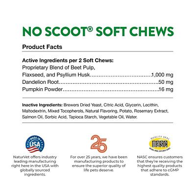 Image showing  No Scoot Soft Chews for Dogs