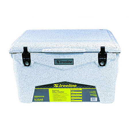 ThermOZONE Insulation 60-Quart Wheeled Cooler W/ Four Molded Cup Holders 