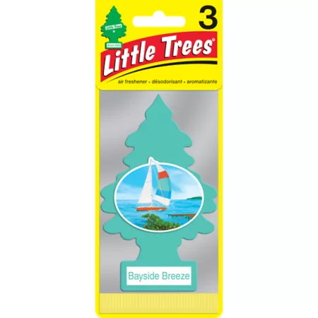 Little Trees Bayside Breeze Scented Car Air Fresheners 3 Pack Automotive Air Fresheners