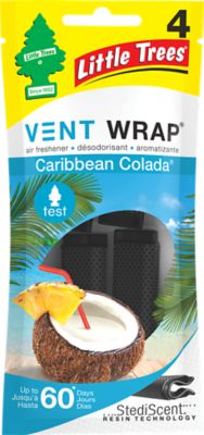 Little Trees Vent Wrap Caribbean Colada 4Pk